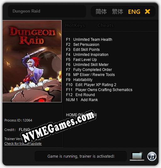 Dungeon Raid: Trainer +13 [v1.2]