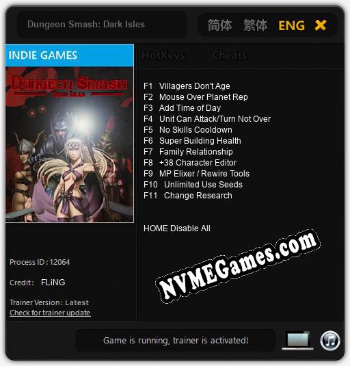 Dungeon Smash: Dark Isles: Treinador (V1.0.34)