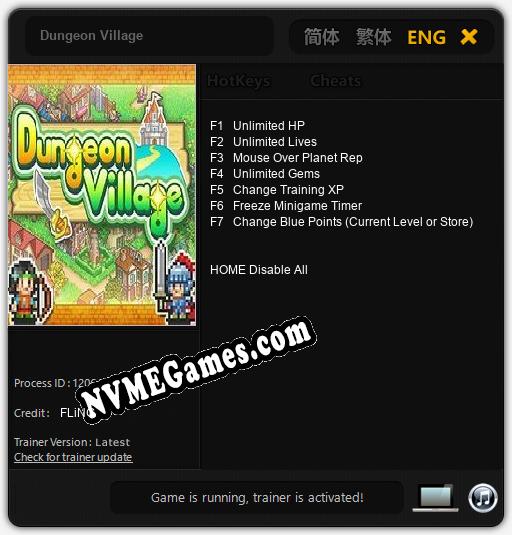 Dungeon Village: Treinador (V1.0.33)