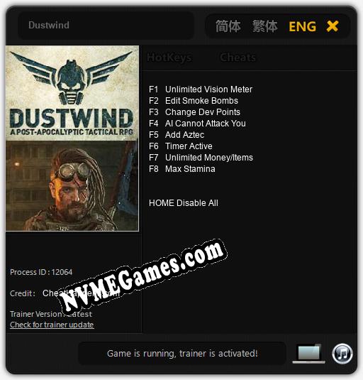 Dustwind: Cheats, Trainer +8 [CheatHappens.com]