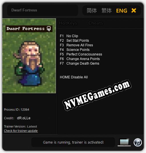 Dwarf Fortress: Treinador (V1.0.11)