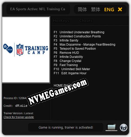 EA Sports Active: NFL Training Camp: Treinador (V1.0.42)