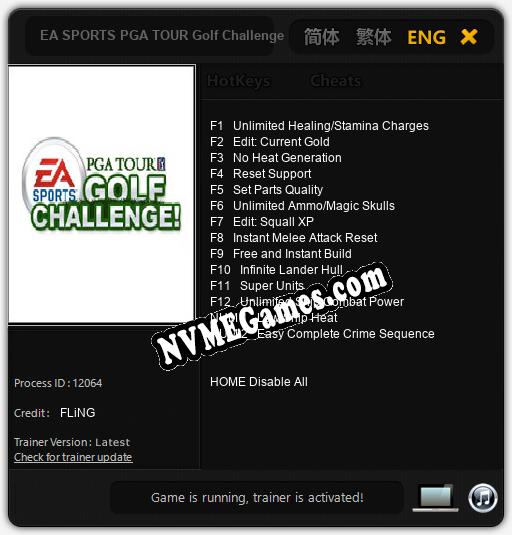 Treinador liberado para EA SPORTS PGA TOUR Golf Challenge [v1.0.4]