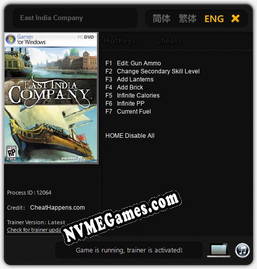 East India Company: Trainer +7 [v1.2]