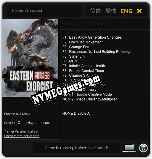 Eastern Exorcist: Trainer +14 [v1.8]