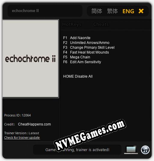 echochrome II: Treinador (V1.0.98)