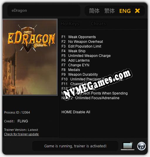 eDragon: Treinador (V1.0.38)