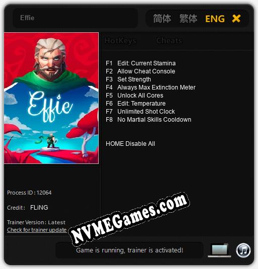 Effie: Treinador (V1.0.99)