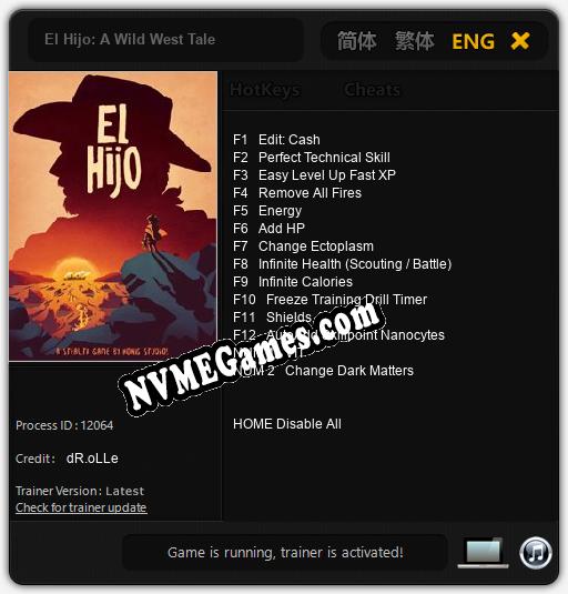 El Hijo: A Wild West Tale: Trainer +14 [v1.5]