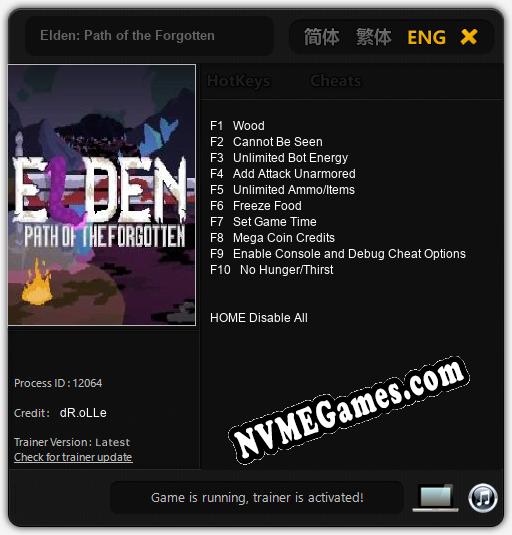 Elden: Path of the Forgotten: Treinador (V1.0.96)