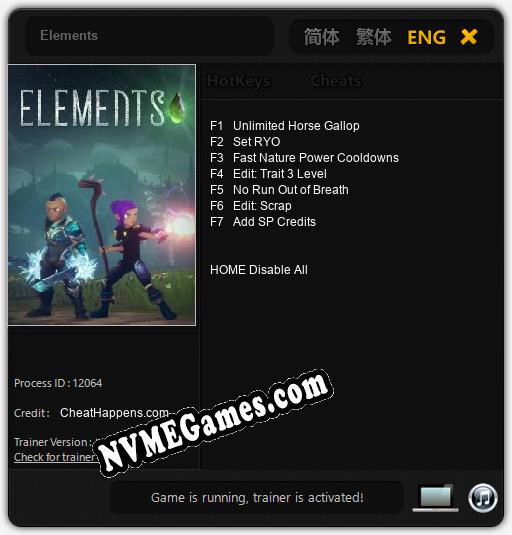 Elements: Treinador (V1.0.65)