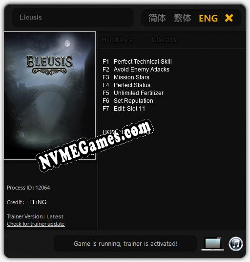 Eleusis: Treinador (V1.0.47)