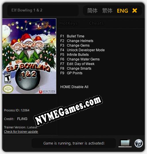 Elf Bowling 1 & 2: Cheats, Trainer +9 [FLiNG]