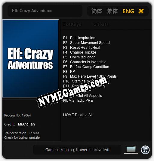 Elf: Crazy Adventures: Trainer +14 [v1.4]