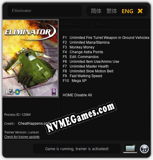 Eliminator: Treinador (V1.0.65)