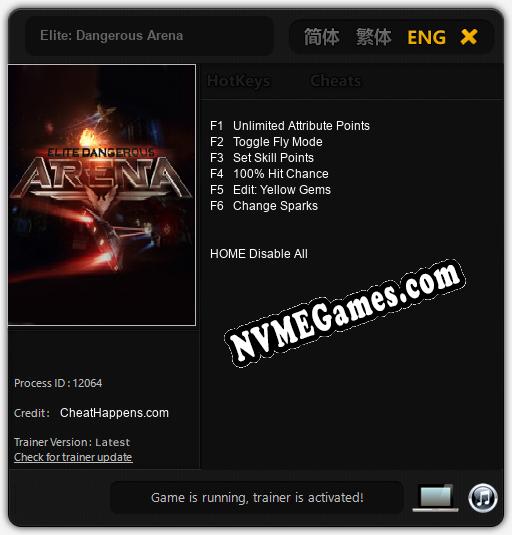 Elite: Dangerous Arena: Cheats, Trainer +6 [CheatHappens.com]