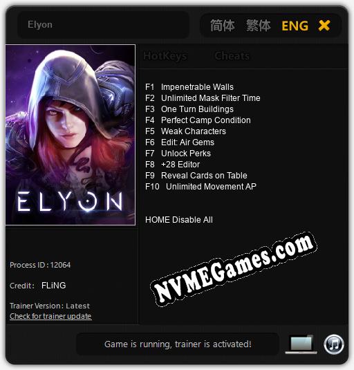 Elyon: Treinador (V1.0.88)