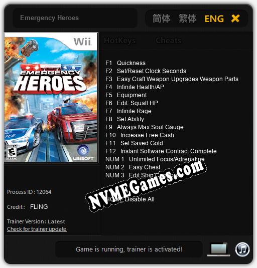 Treinador liberado para Emergency Heroes [v1.0.1]