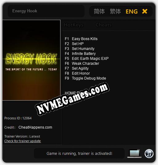 Energy Hook: Cheats, Trainer +9 [CheatHappens.com]