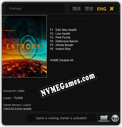 Entropy: Trainer +6 [v1.7]