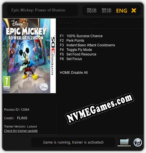 Epic Mickey: Power of Illusion: Cheats, Trainer +6 [FLiNG]