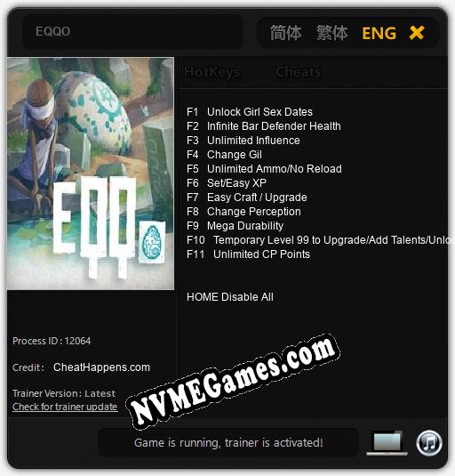 EQQO: Trainer +11 [v1.4]