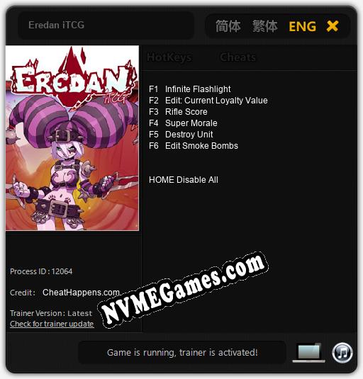 Treinador liberado para Eredan iTCG [v1.0.5]