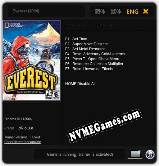 Everest (2004): Treinador (V1.0.32)