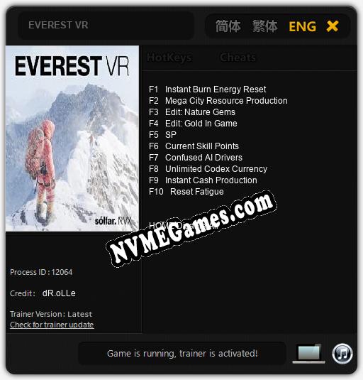 EVEREST VR: Treinador (V1.0.27)