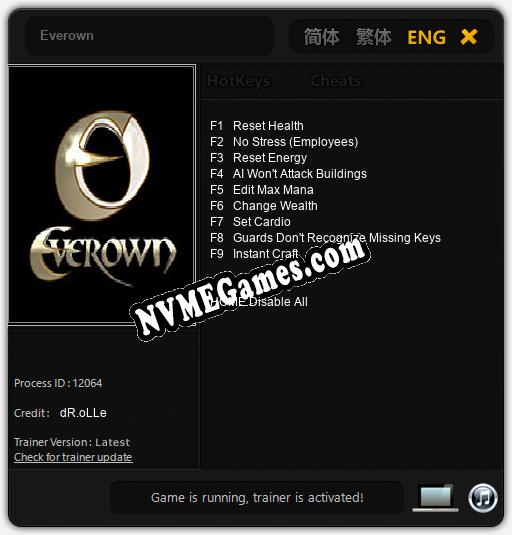 Everown: Cheats, Trainer +9 [dR.oLLe]