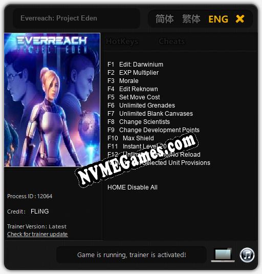 Everreach: Project Eden: Trainer +13 [v1.7]