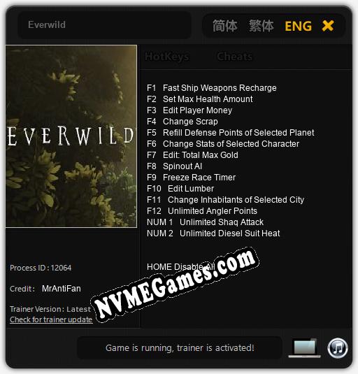 Everwild: Cheats, Trainer +14 [MrAntiFan]