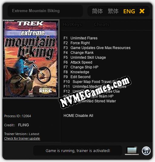 Treinador liberado para Extreme Mountain Biking [v1.0.4]