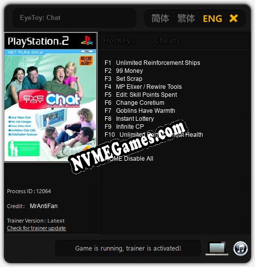 EyeToy: Chat: Treinador (V1.0.92)