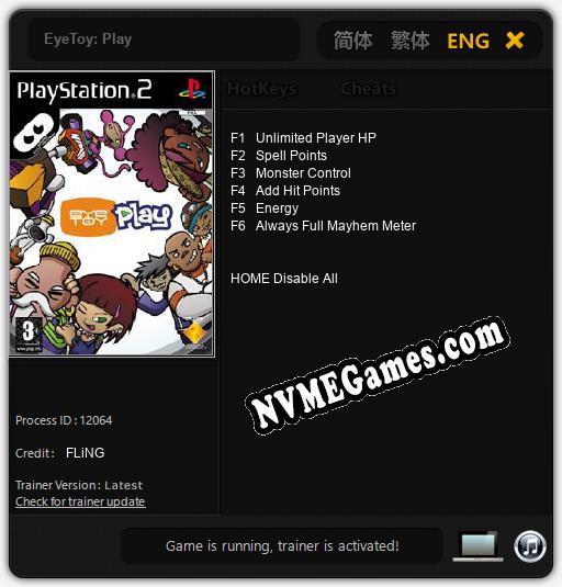 EyeToy: Play: Treinador (V1.0.79)