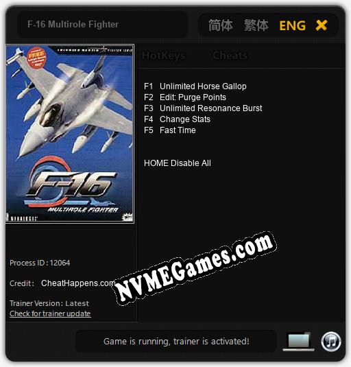 F-16 Multirole Fighter: Treinador (V1.0.20)