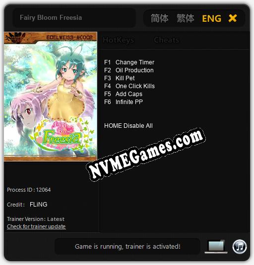 Fairy Bloom Freesia: Trainer +6 [v1.8]