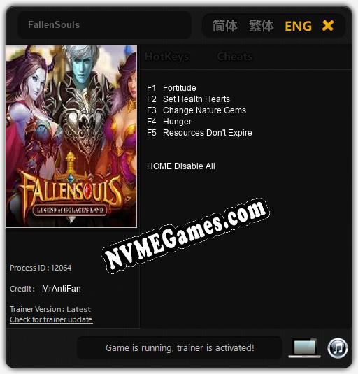 FallenSouls: Treinador (V1.0.28)