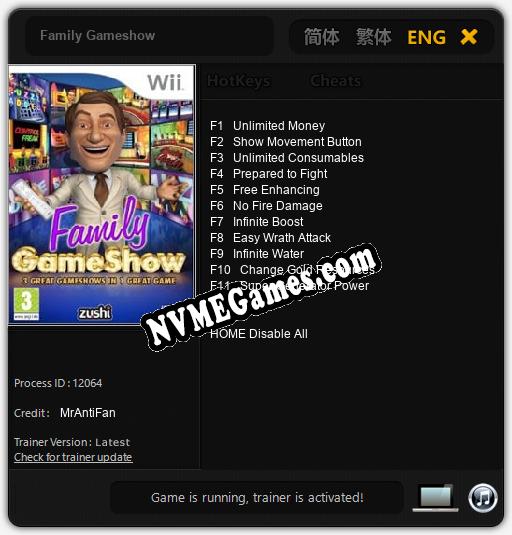 Family Gameshow: Cheats, Trainer +11 [MrAntiFan]