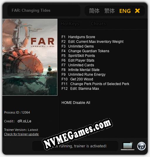 FAR: Changing Tides: Cheats, Trainer +12 [dR.oLLe]