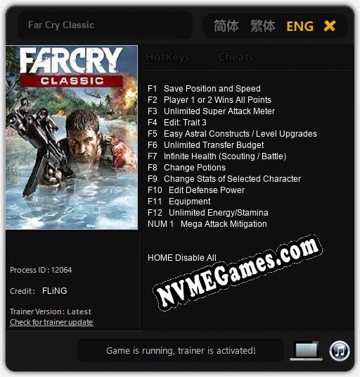 Far Cry Classic: Trainer +13 [v1.8]