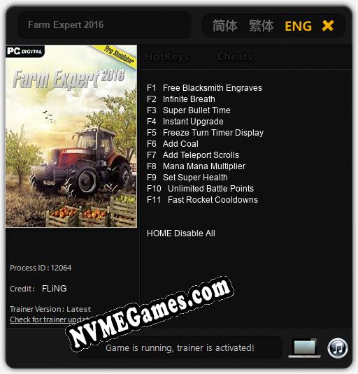 Farm Expert 2016: Cheats, Trainer +11 [FLiNG]