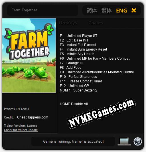 Farm Together: Cheats, Trainer +13 [CheatHappens.com]