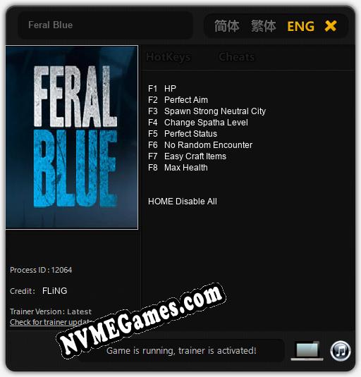 Treinador liberado para Feral Blue [v1.0.3]