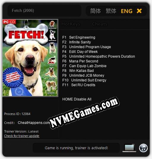 Fetch (2006): Trainer +11 [v1.1]