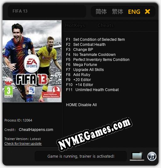 FIFA 13: Treinador (V1.0.57)