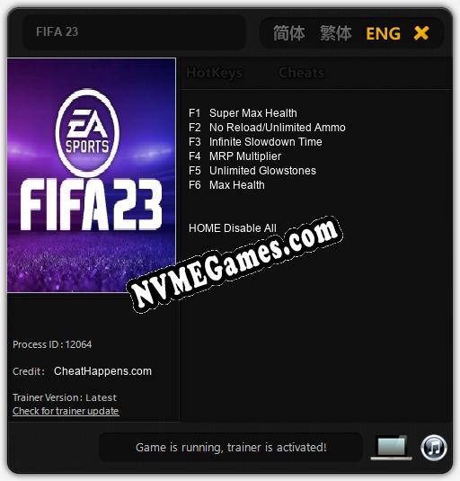 FIFA 23: Trainer +6 [v1.6]