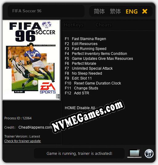 FIFA Soccer 96: Treinador (V1.0.94)