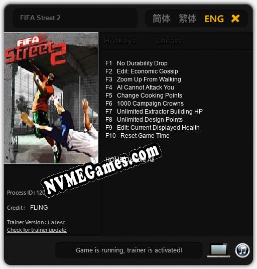 Treinador liberado para FIFA Street 2 [v1.0.9]