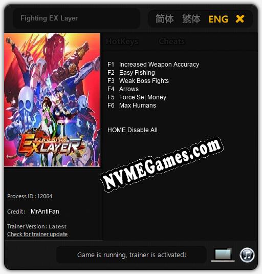 Treinador liberado para Fighting EX Layer [v1.0.7]